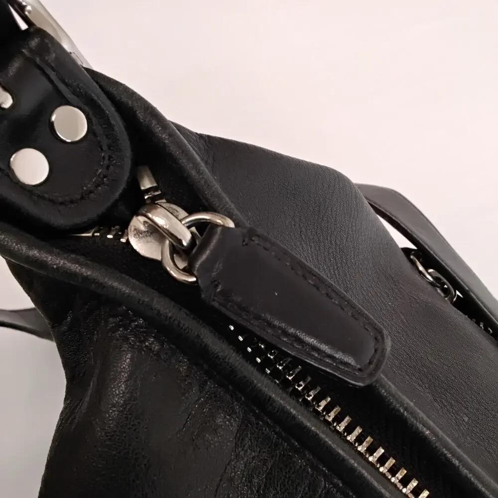 Coach Legacy Shoulder Bag Black Leather Bucket Bag Purse No. 19889 #J5883